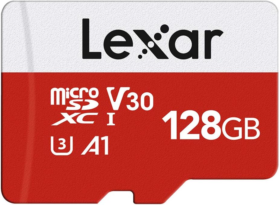 Lexar 128GB Micro SD Card, microSDXC UHSI Flash Memory Card with