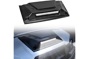 UTVSXPERT Sport Hood Scoop with LED Spotlight for Kawasaki Mule Pro, Hood Cover with LED Spotlight Auxiliary Light Bar Kit for Kawasaki Mule Pro FX FXT DX DXT 2015-2025 Accessories