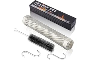 WALPRESON Premium Pellet Smoker Tube 12" - 5 Hours Of Billowing Smoke, Outdoor Hot Or Cold Smoker, Smoke Box For Any Grill Or Smoker, An Easy And Safe Way To Provide Smoking