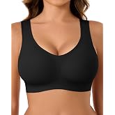 BESTENA Sports Bras for Women, Seamless Comfort Yoga Bra Removable Pads | Wide Straps, Medium Support, Wireless, Sleep, Everyday Bra, Super Soft