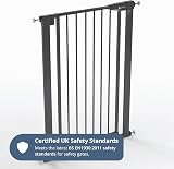 Venture Q-Fix 110cm Extra Tall Baby Gate for Stairs 73-80cm Wide Black view 6
