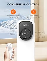 Midea Oil-Filled Radiator 2300W with Remote LED Touch Screen 11 Fin view 5