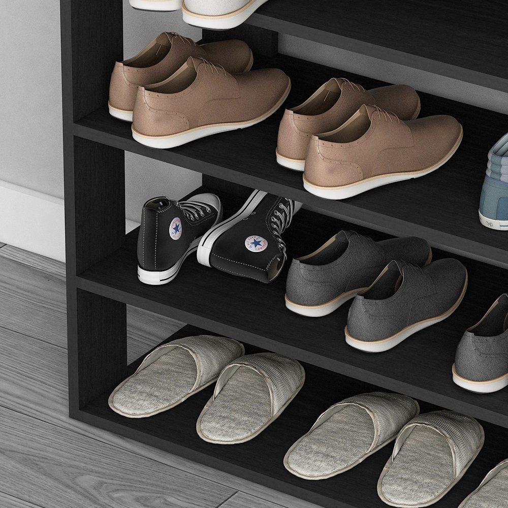 Home sogesfurniture 29.5 inches Shoe Rack 5 Tier Free Standing Wooden