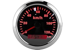 GPS Speedometer With Backlight - 120KM/H Universal 85MM Speed Gauge Odometer, HD Display, Waterproof for Boat, Car, Truck, Mo