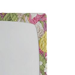 Lunarable Floral Fitted Sheet, Vintage Mixed