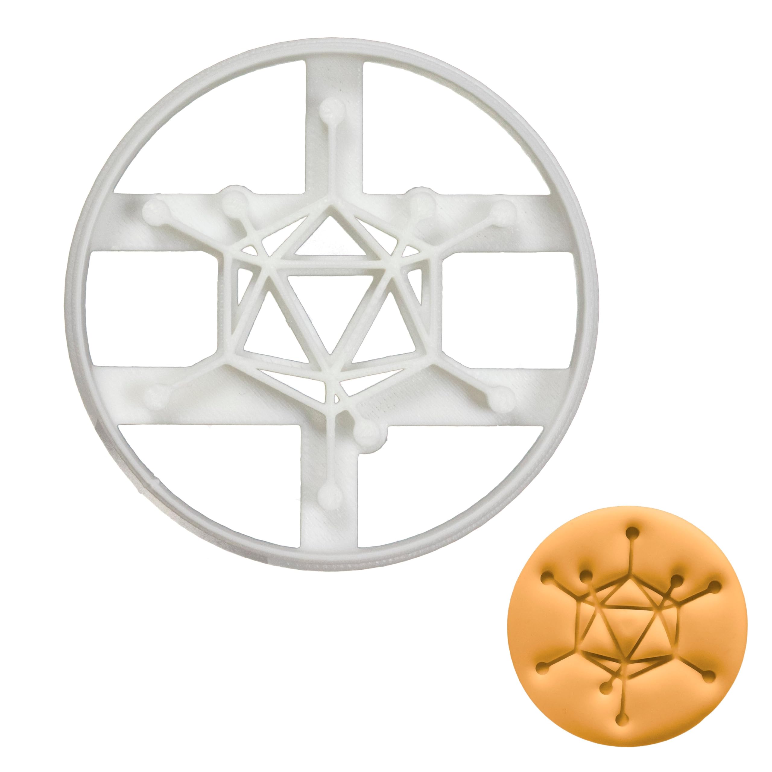 BAKERLOGY Adenovirus Cookie Cutter - Detailed Biscuit Cutter Design for Baking and Crafts, Ideal on Fondant, Dough, Clay