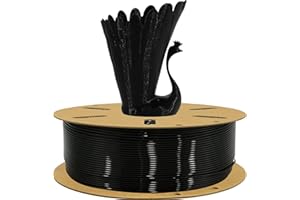 TTYT3D Black PLA 3D Printer Filament, Tidy Winding High Diameter Tolerance 1.75mm PLA, Widely Support for 3D Printer/3D Printing Pen; 1KG 2.2LBS Cardboard Spool 3D Printing Material