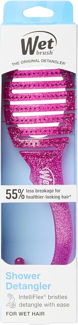 Wet Brush Shower Detangler Pink Glitter Brand Detangler Hair Care view 11