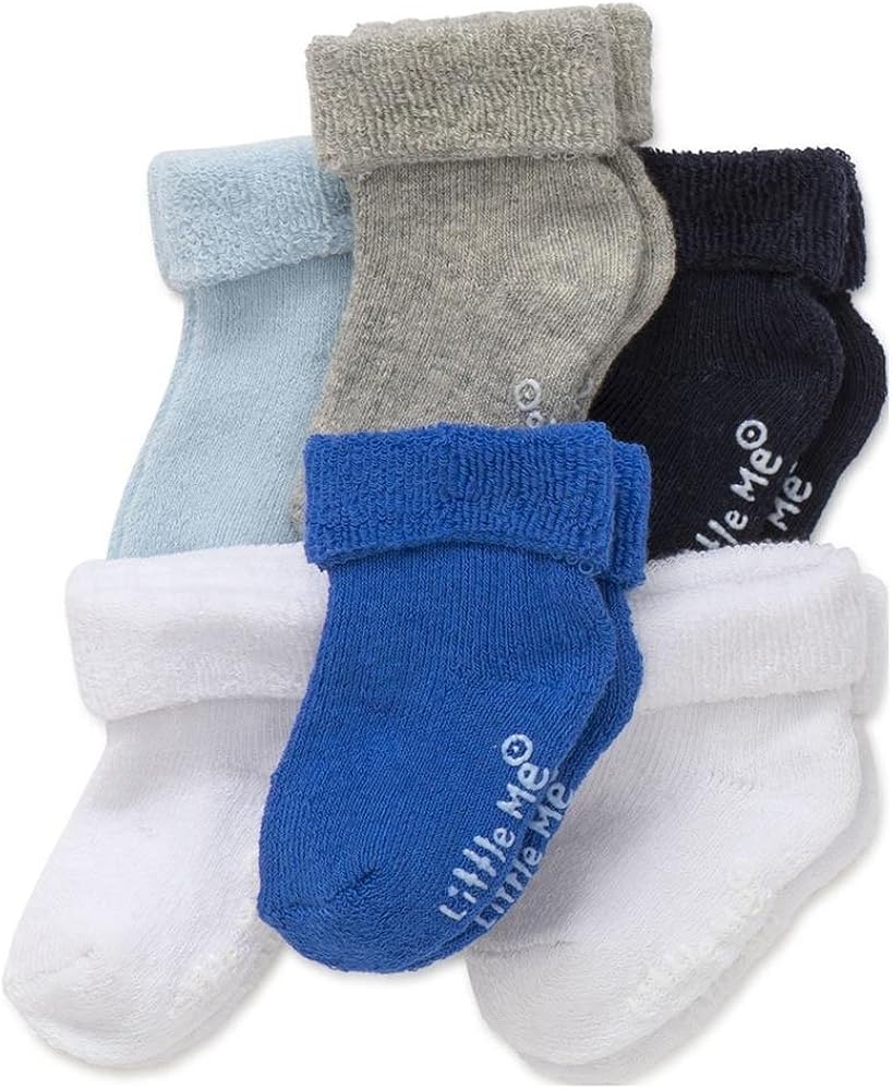 Little Me Baby Boys' 6 Pack Socks: Clothing