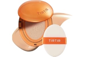 TIRTIR Mask Fit Ai Filter Cushion Foundation | AI-Like Semi-Matte Finish – Up to 72-Hour Medium to Full Coverage Korean BB Cushion Make up Beauty, #23N Sand, 0.63 Fl Oz