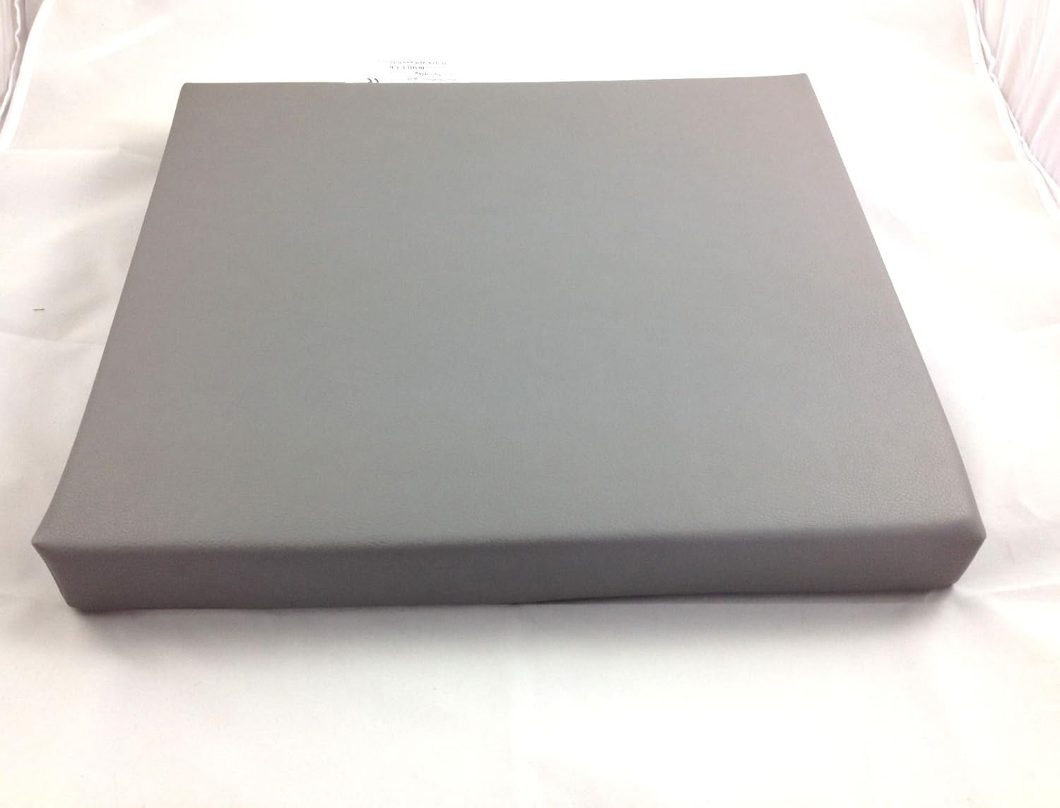 15x17x2" Vinyl Easy Clean Foam Wheelchair Cushion Waterproof in Grey