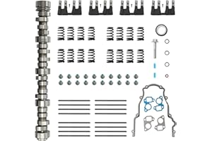 OCTAVEETEK 5.3L Sloppy Stage 2 Camshaft Kit with Lifter Pushrods Set, Fit For 1997-2007 GM Chevy LS1 4.8 5.3 5.7 6.0 6.2 V8 LSX Engine, Replaces# E1840P E-1840-P PAC-1218 HL2148S PR-15740S