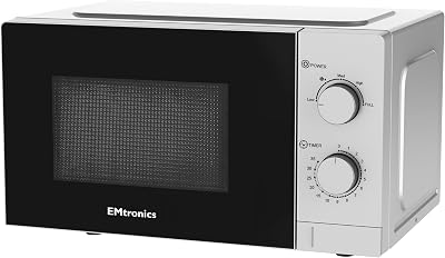 EMtronics 20 Litre 700W Microwave with 5 Power Levels Defrost 35 Min Timer