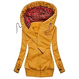 F_Gotal Women's Turtleneck Hooded Fashion Solid