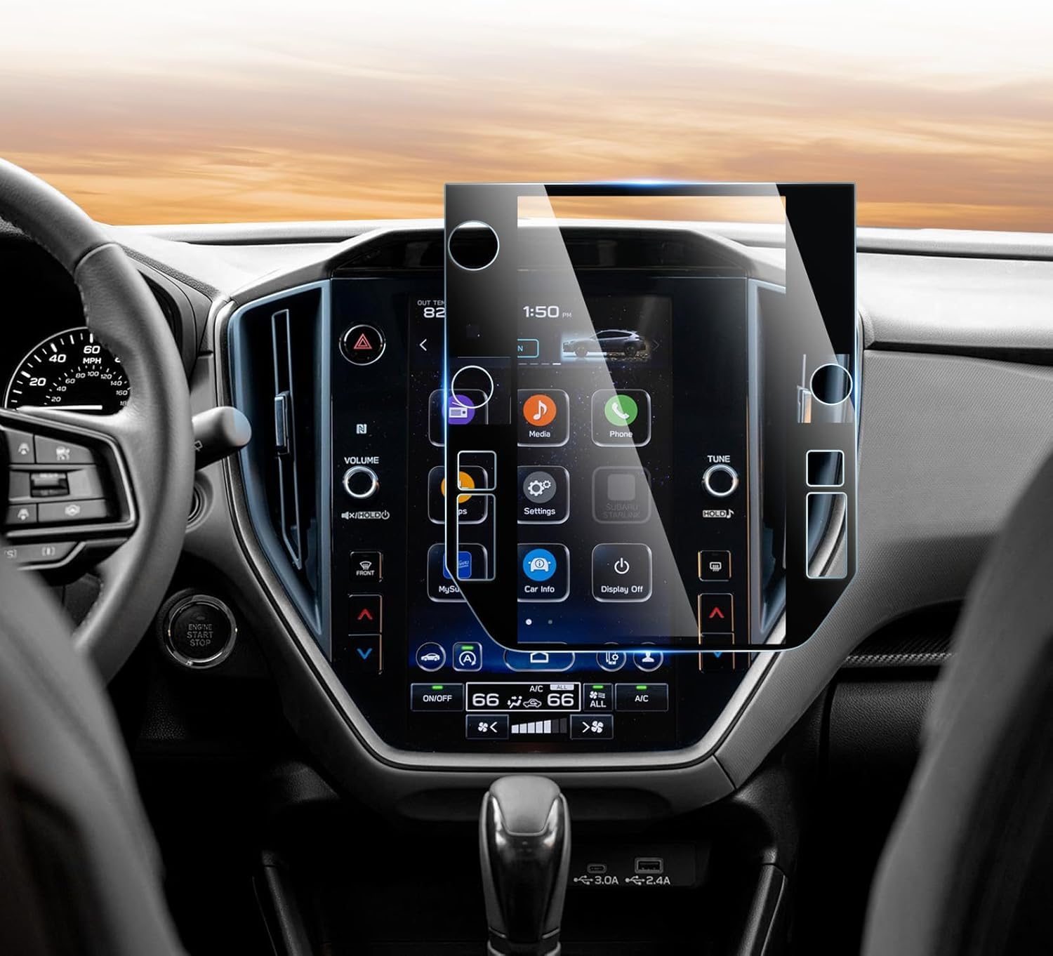 Photo 1 of CDEFG For 2025 2026 Subaru Forester Screen Protector - 11.6 Inch 9H HD Tempered Glass - Forester (Premium, Sport, Limited, Touring) Touchscreen Accessories