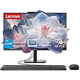 Lenovo IdeaCentre All-in-One Desktop Computer, 8GB RAM 512GB SSD | Intel 4-Core Processor, 24" FHD Anti-Glare IPS Display, Wi-Fi 6, Bluetooth 5.2, Windows 11, Everyday Use AIO