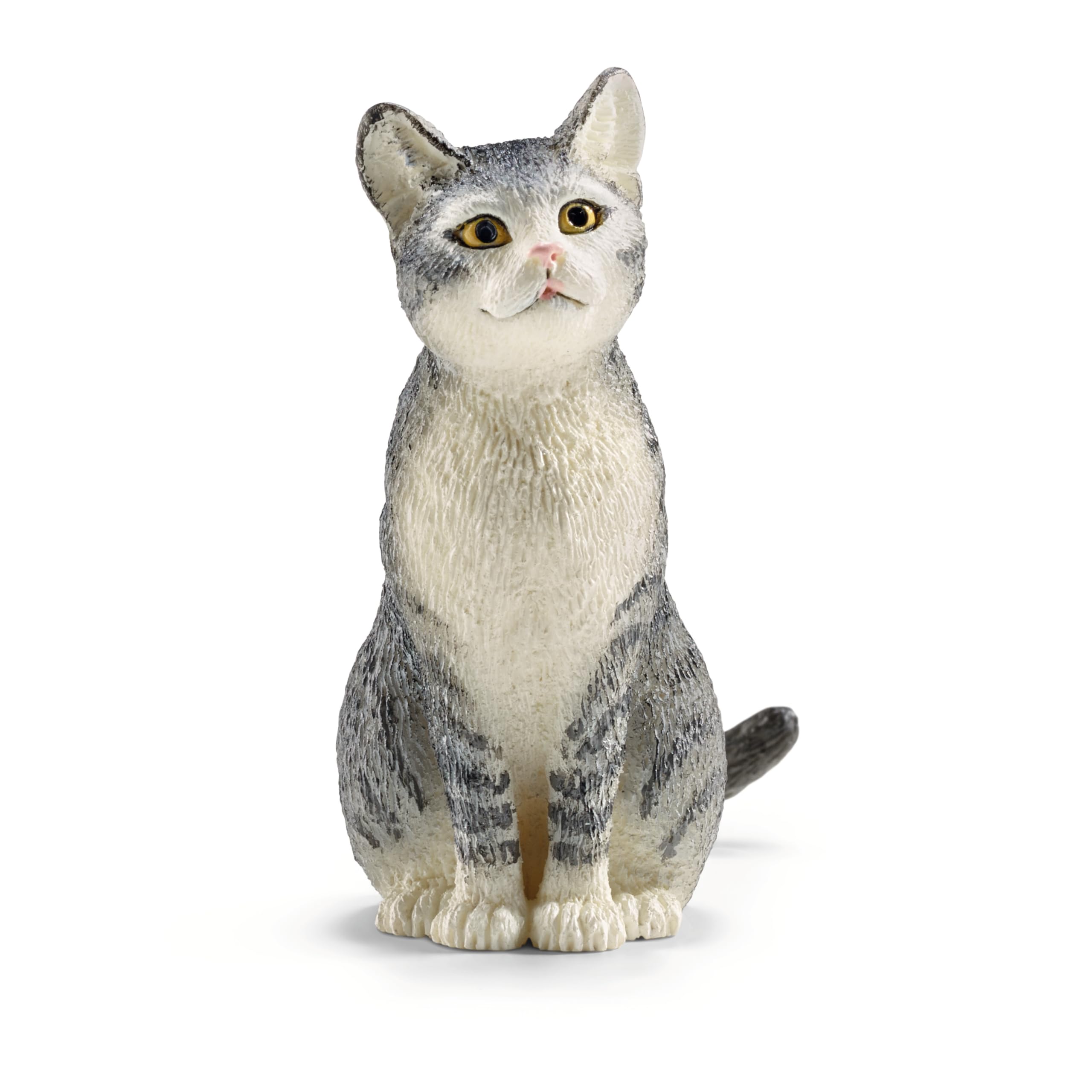 Schleich Farm World | Katze sitzend 13771 Bauernhof Spielfigur | detailgetreue Tierfiguren | tolles Geschenk für Jungen und Mädchen | Bauernhof Spielzeug ab 3 Jahre | 2 x 5 x 5 cm