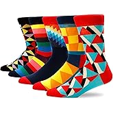 SIMIWALI Funny Novelty Socks for Men Women Fun Crazy Gift Colorful Funky Cool Graphic Silly Dress Socks Fancy Comfy Casual