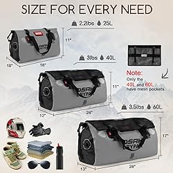 Waterproof Duffel Bag - Motorcycle Dry Bag Tail Bag