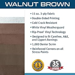 ShadePro - RV Awning Fabric Replacement - Heavy