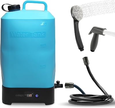 Colapz Portable Electric Camping Shower with 15L Tank 42C High Power