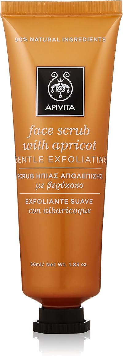 Apivita Face Scrub with Apricot Gentle Exfoliating 50ml 1.83oz