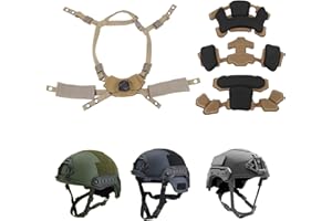 BEWINNER Helmet Dial Suspension System Chin Strap, Tactical Airsoft Helmet Chin Strap, Hunting Advanced Fast Helmet Replacement Accessory for Outdoor