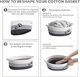 TIMEYARD Dog Toy Basket Cute Woven Grey Cotton Rope 30x20x13 cm view 7