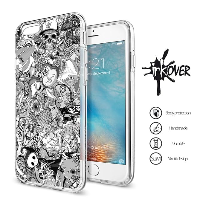title=iPhone 7 PLUS (5.5")- INKOVER- Custodia Cover Protettiva Soft Case Guscio