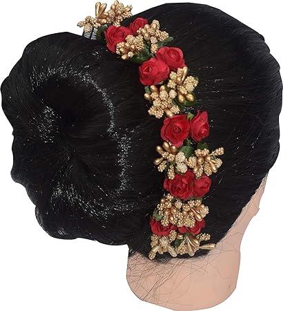 Buy Cutezy Artificial Gajra For Hair Bridal Flower Bun Hair Gajra