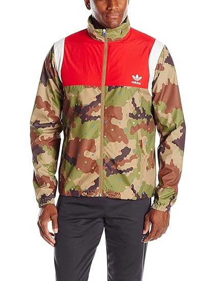 adidas red camo jacket