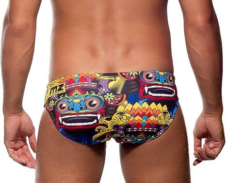 Bañador slip de Turbo, diseño Bali Mask, para hombre, color negro y multicolor, para deportes, 730073-0099, negro multicolor, dt. Gr. 52 / Turbo Gr. 2XL: Amazon.es: Deportes y aire libre