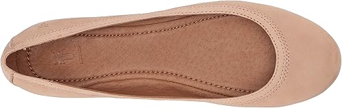 frye carrie leather flat