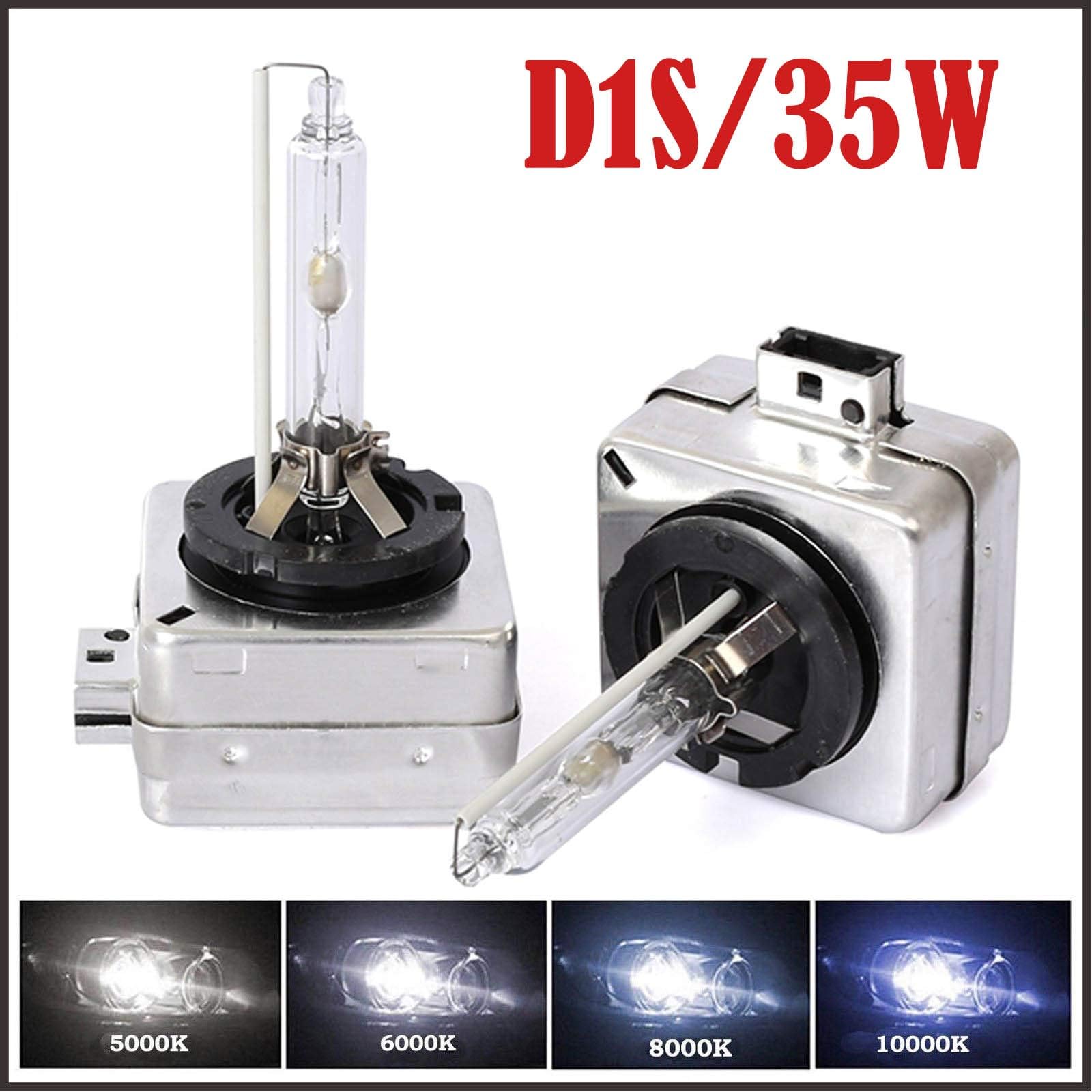 Autofather D1S Xenon HID Head Lights Bulbs Replacement 10000K Deep Blue Headlight Bulb 35W 12V, 2 Year Warranty