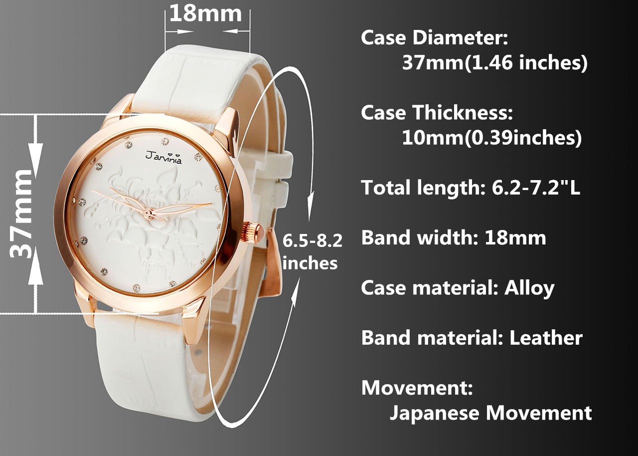 JSDDE Uhren,Fashion Damen-Armbanduhr Relief Rose Blume Zifferblatt Armbanduhr mit Strass Annalog Quarzuhr,Violett