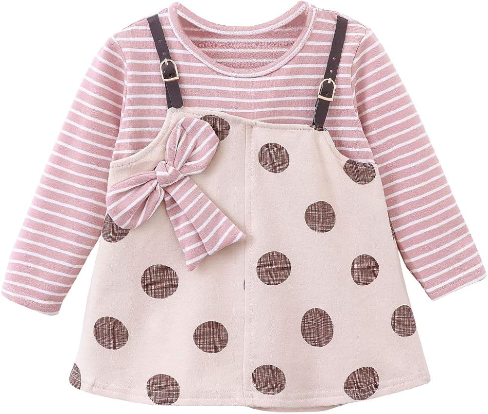 Vestito da Principessa delle Bambine 024 Mesi Autunno Neonato