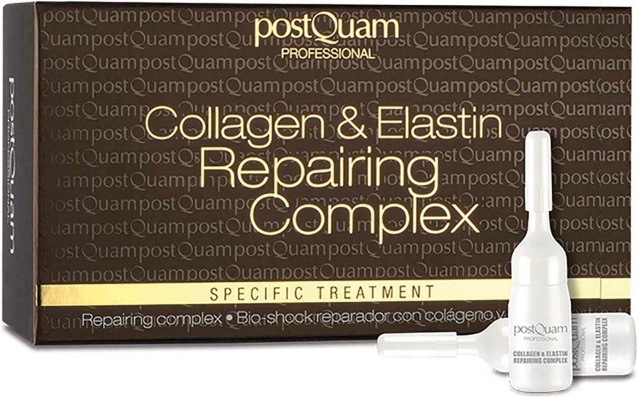 Postquam Collagen & Elastin Repairing Complex for Anti Aging and Wrinkles 12x3 Ml Phials