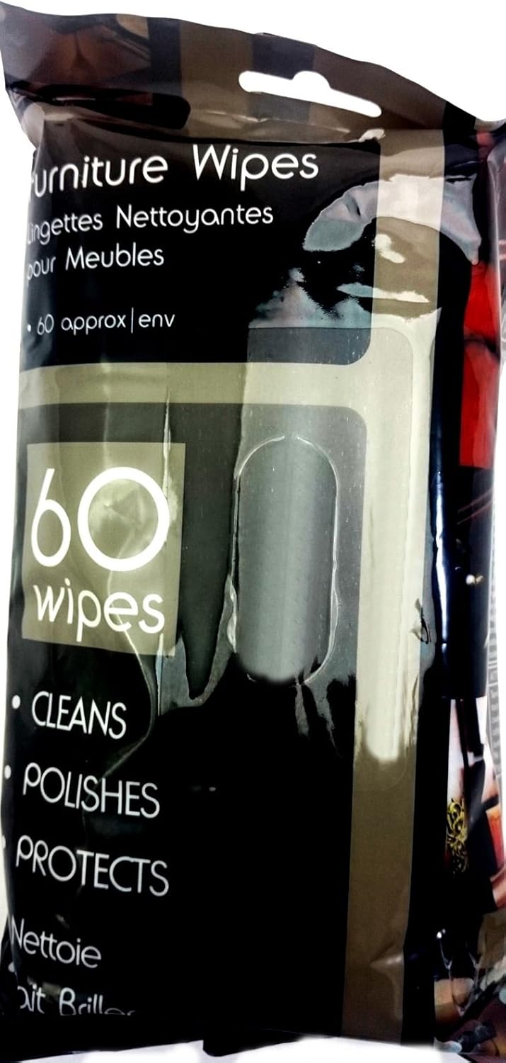 60 Furniture Cleaning & Dust Wet Wipes Antibacterial Easy Home Interior