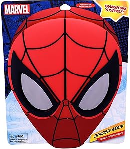 Costume Sunglasses Marvel Classic Large Spiderman Sun-Staches Party Favors UV400
