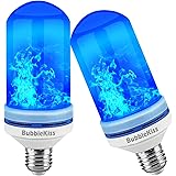 Bubblekiss Led Flame Effect Light Bulb E26 Flame Bulb 4 Modes Simulated Flame Light Atmosphere Flickering Flame Light Bulb For Halloween Party Outdoor Decoration Pack Of 2 Blue Yellow Blue Buy Online In Aruba