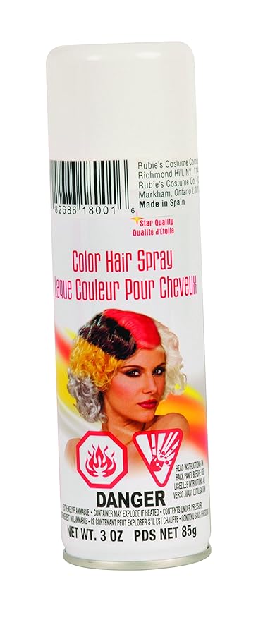 Rubie S Costume Co White Color Hair Spray Costume Amazon In Beauty