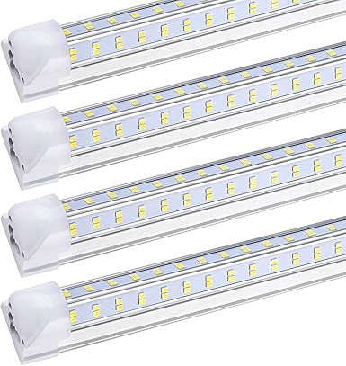 LED Shop Light Fixture, 4FT, 60W 6500LM, 5000K Daylight White, 4Foot T8