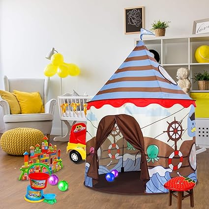 Amazon Com Alpika Castle Kids Play Tent Children Pirate Tent