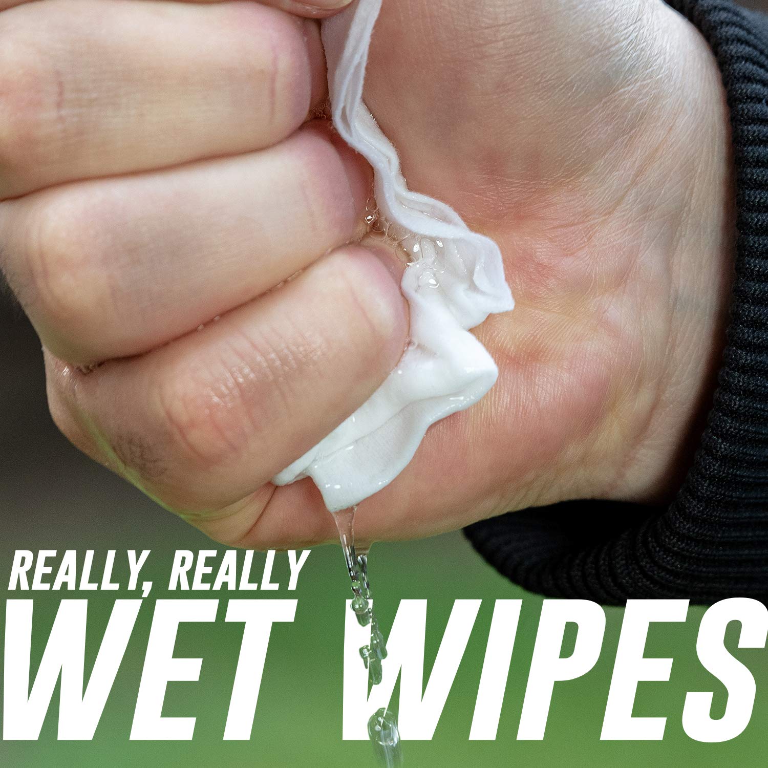 Surviveware Biodegradable Wet Wipes Large Pack - Rinse Free Shower Wipes for Post Workouts, Camping, Backpacking, Outdoors and Hiking: Beauty
