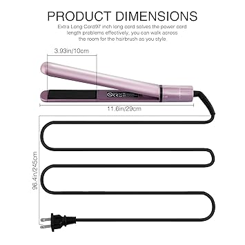 Amazon Com Flat Iron For Hair 2 In 1 Dual Voltage Travel Hair