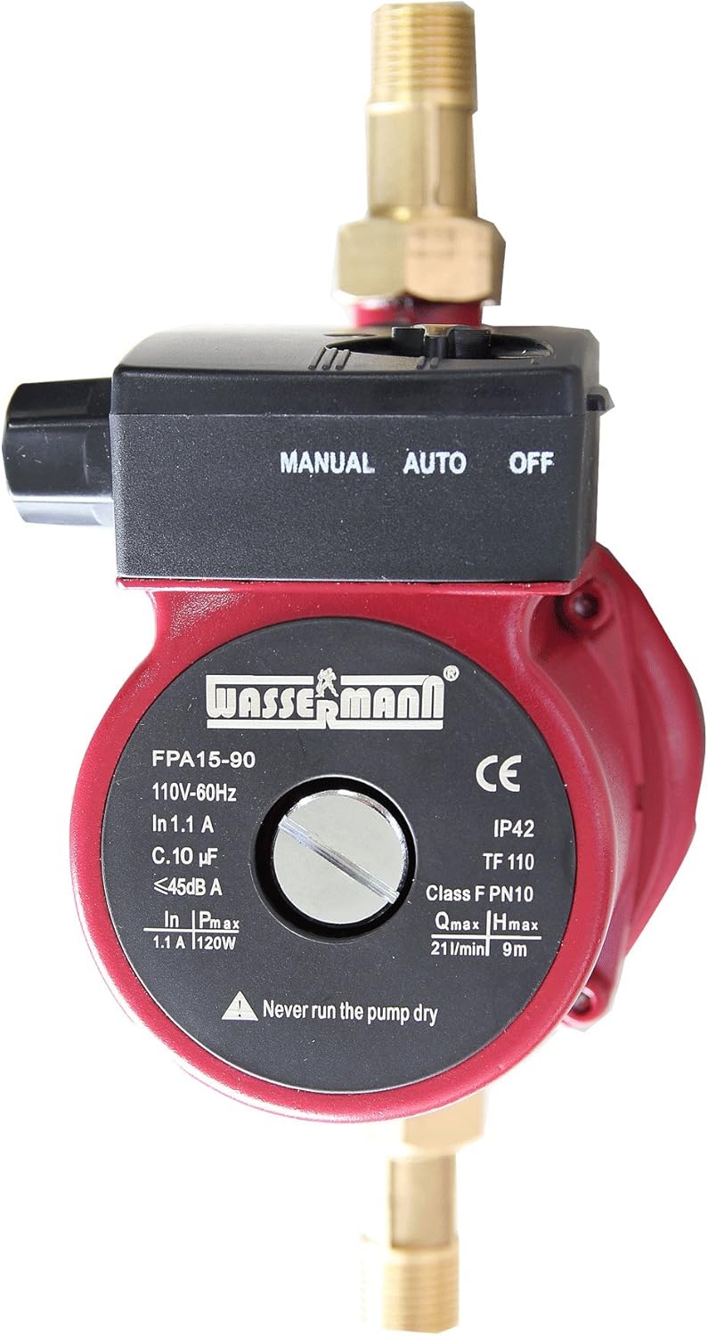 Amazon 給湯加圧ポンプ 1w 単相100v 圧力 流量スイッチ式 給水 排水ポンプ本体