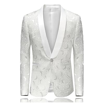 White Blazer Men Slim Fit Wedding Dress for Men Dominican Republic | Ubuy White Blazer Men Slim Fit Wedding Dress for Men Dominican Republic | Ubuy