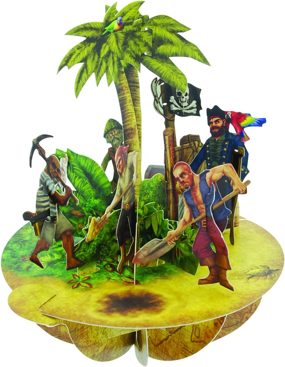 Santoro PirouettesTreasure Island 3D Pop Up Card