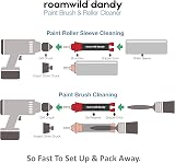 Roamwild Dandy PRO 2 in 1 Paint Brush Roller Cleaner Tool - Cleans Under 60 Secs view 2