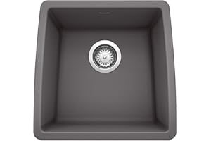 BLANCO, Cinder 441475 PERFORMA SILGRANIT Undermount Bar Sink, 17.5" X 17"